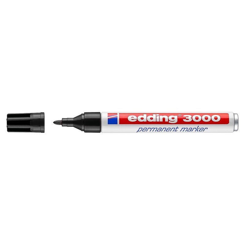 Edding 3000 Permanentmarker - schwarz Edding 3000 Permanentmarker - schwarz