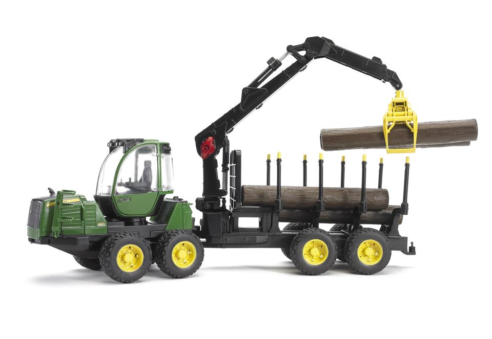 Bruder 02133 - John Deere 1210E Rückezug mit 4 Baumstämmen und Holzgreifer Bruder 02133 - John Deere 1210E Rückezug mit 4 Baumstämmen und Holzgreifer