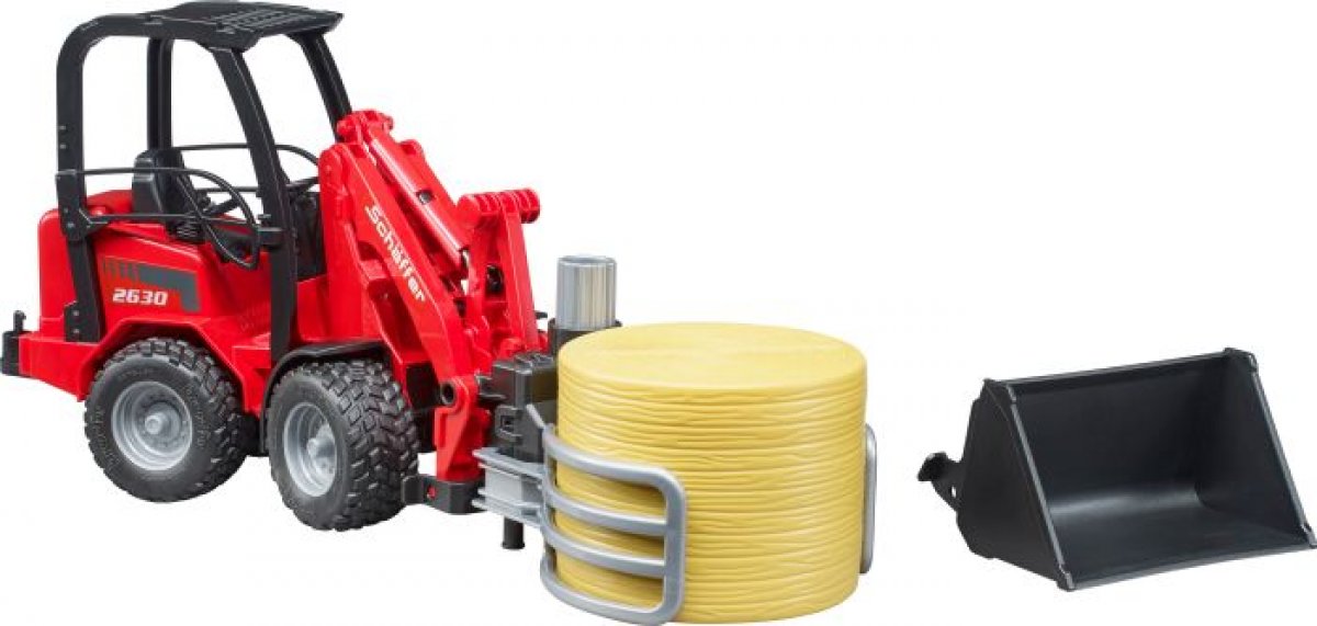Bruder 02192 - Hoflader Schäffer + Zange + Ballen