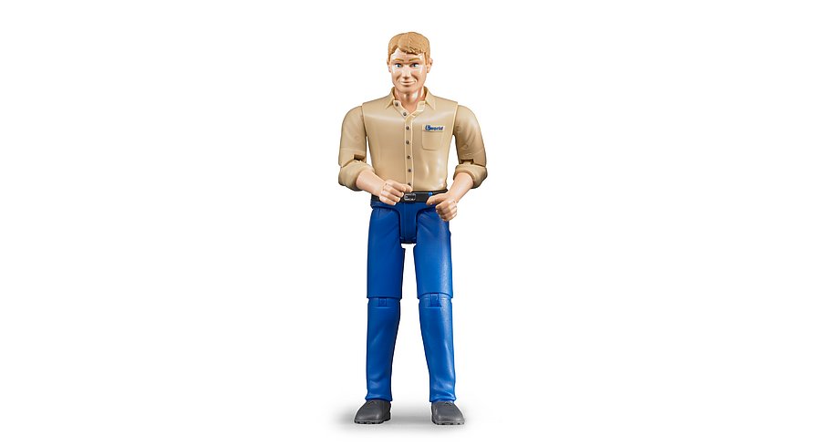 Bruder 60006 - Mann mit hellem Hauttyp und blauer Hose Bruder 60006 - Mann mit hellem Hauttyp und blauer Hose