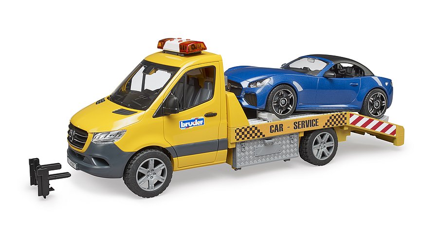Bruder 02675 - MB Sprinter Autotransport Licht & Sound & Roadster Bruder 02675 - MB Sprinter Autotransport Licht & Sound & Roadster